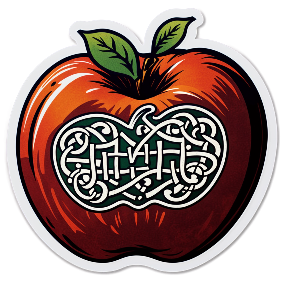 Apple Bobbing - Halloween Sticker