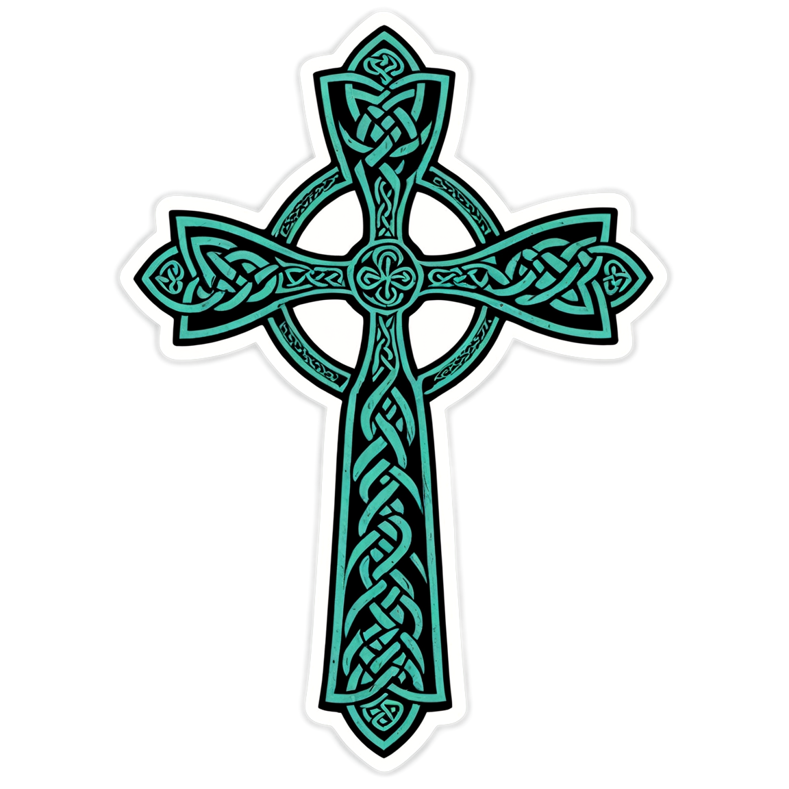 Celtic Cross - Halloween Sticker