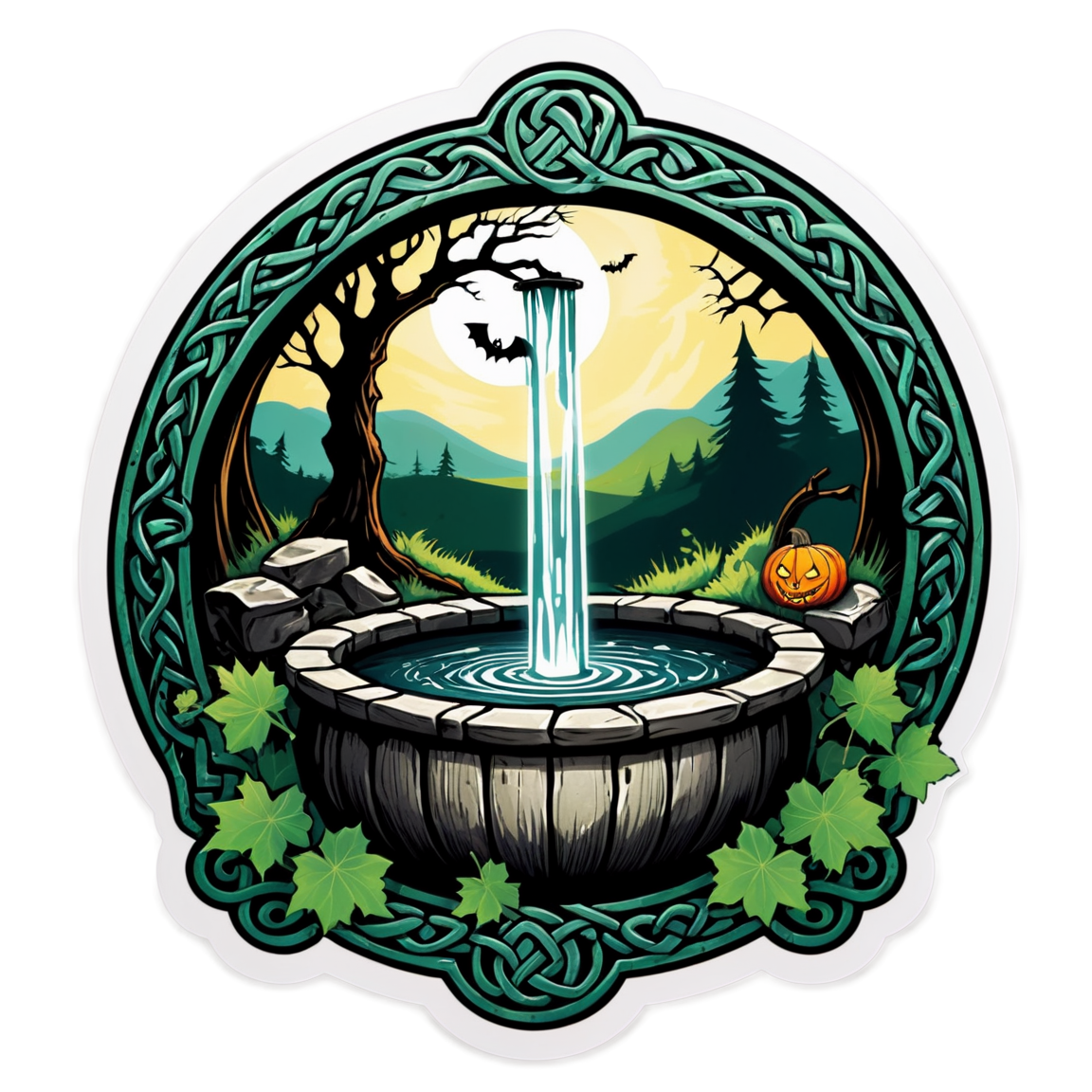 Holy Well - Halloween Sticker