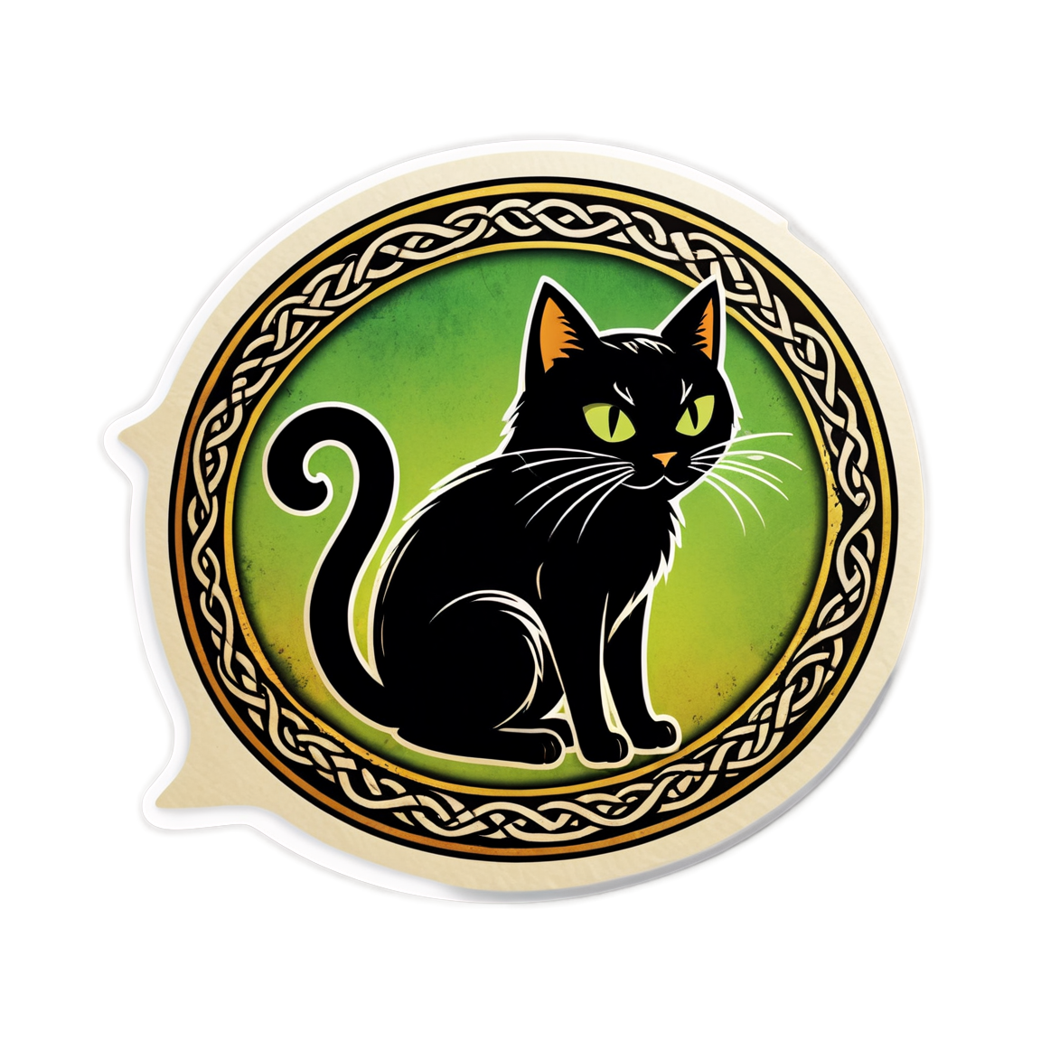 Black Cat - Halloween Sticker