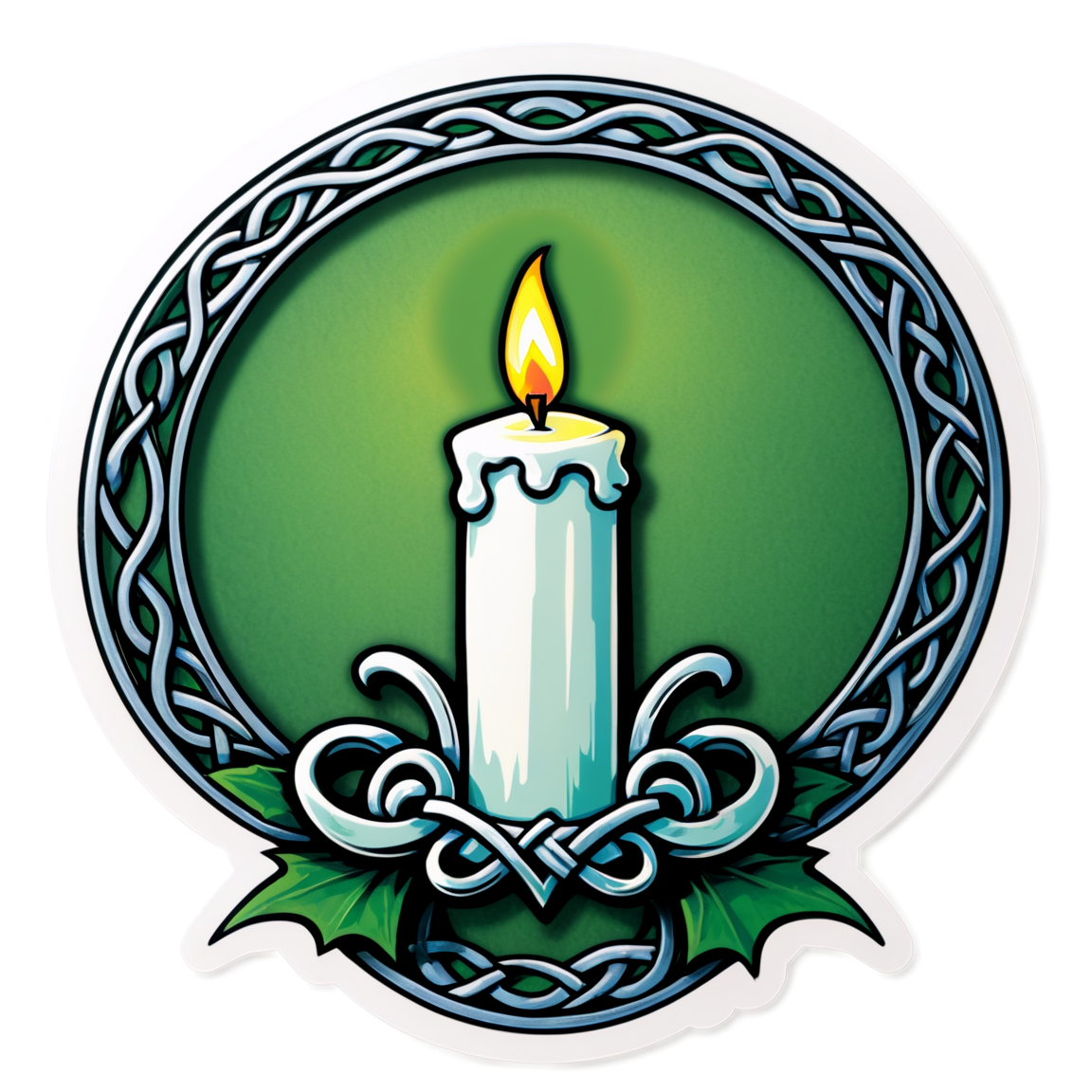Candle - Halloween Sticker