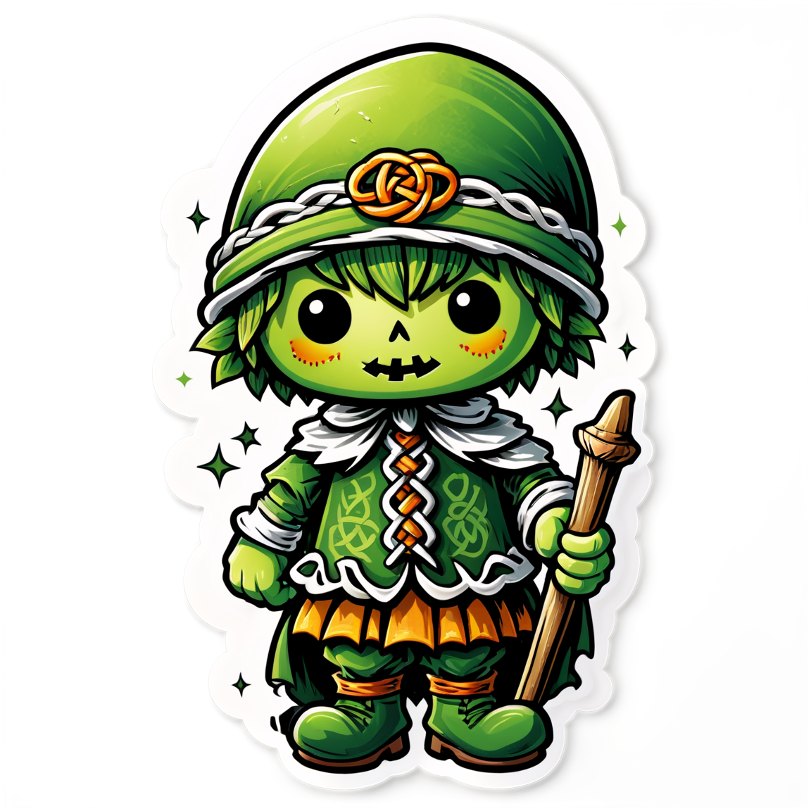 Strawboy - Halloween Sticker