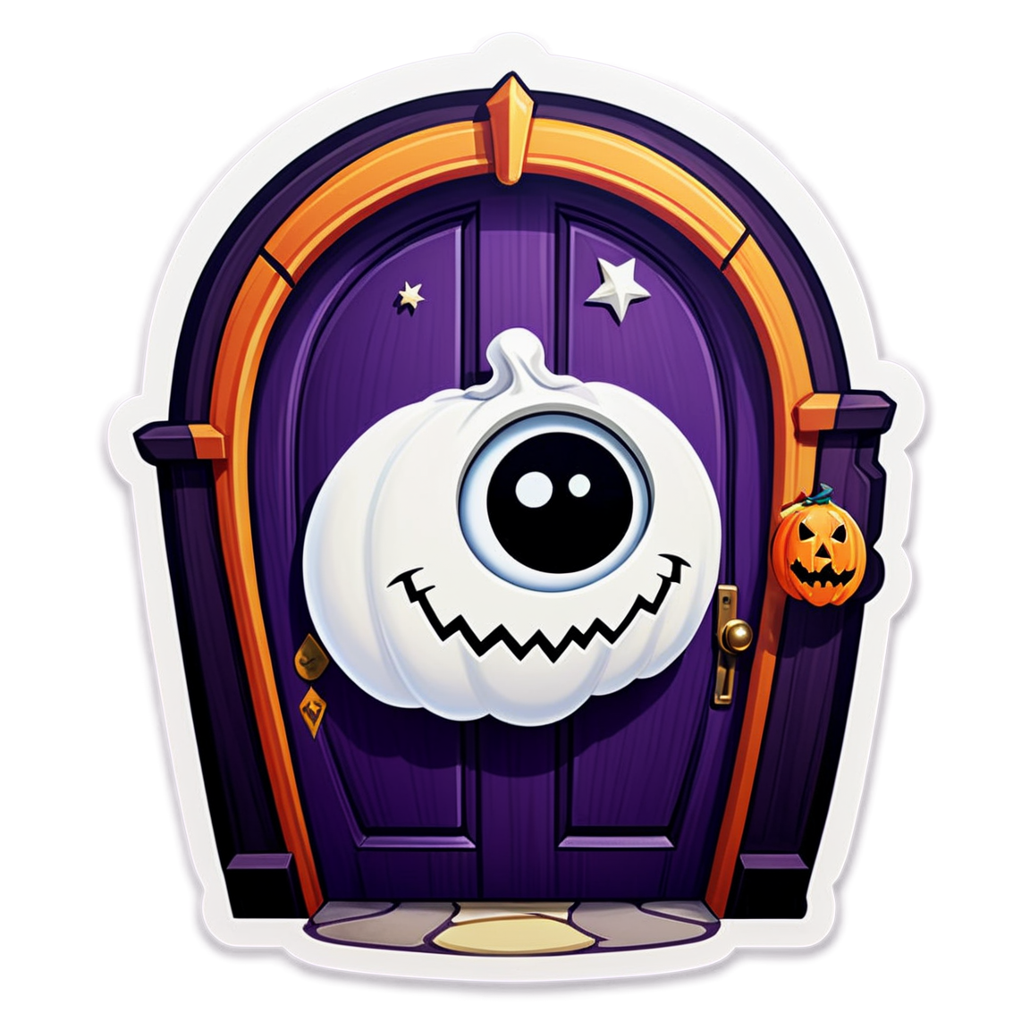 Door Knock - Halloween Sticker