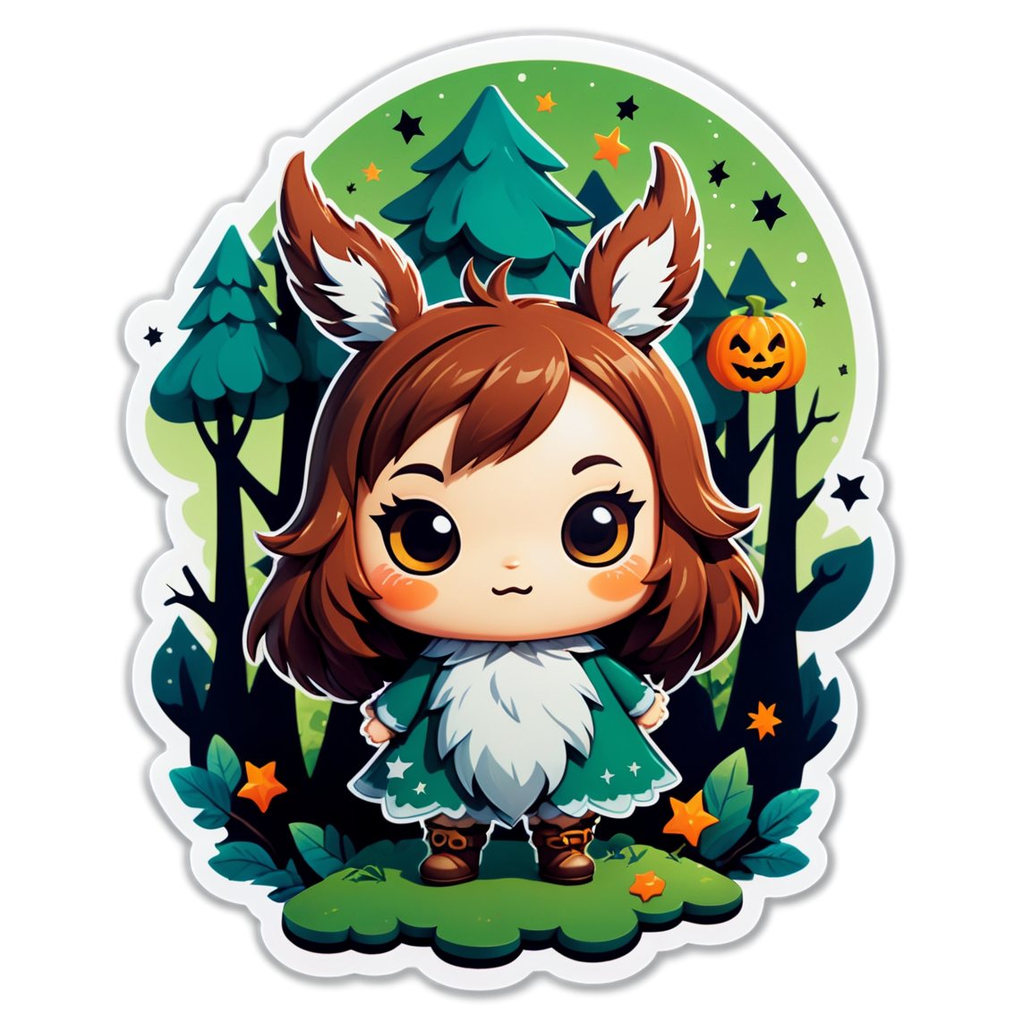 Forest Spirit - Halloween Sticker