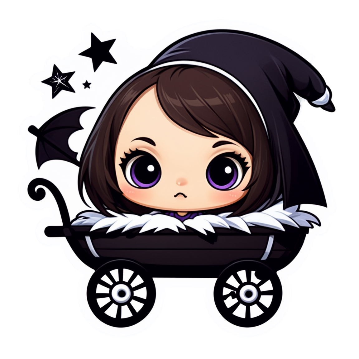 Wagon - Halloween Sticker