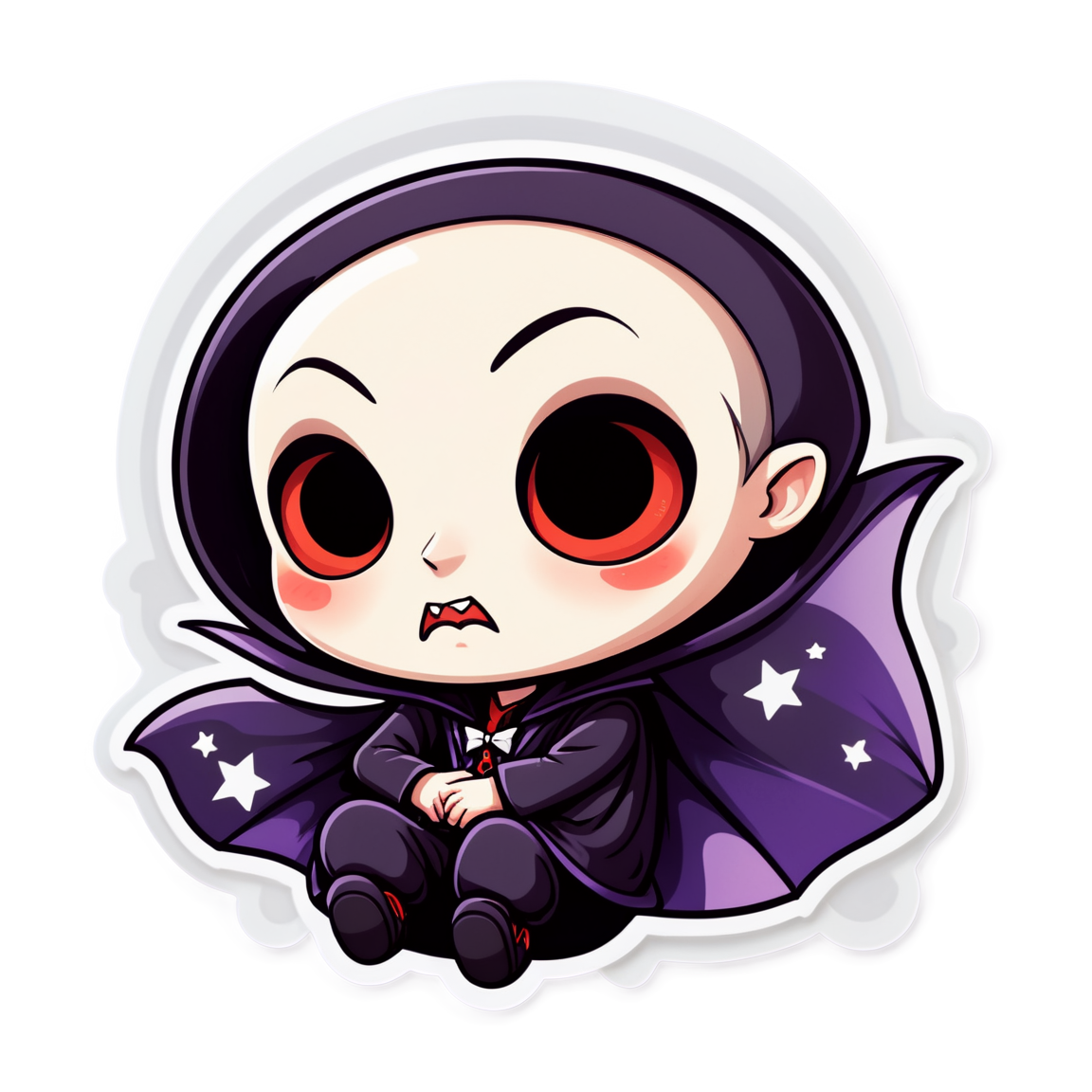 Sleeping Vampire - Halloween Sticker