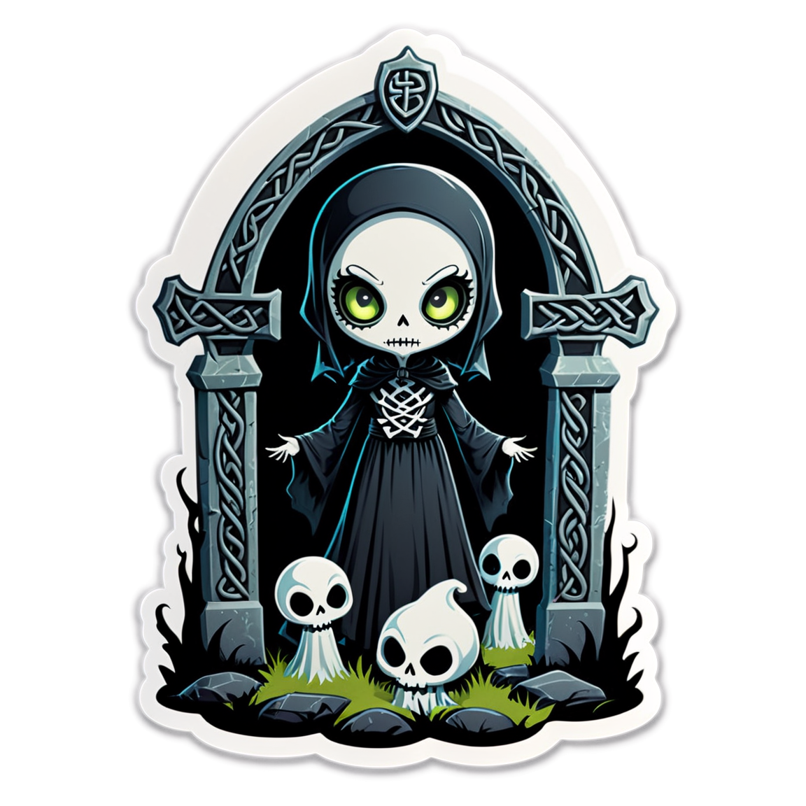 Graveyard - Halloween Sticker
