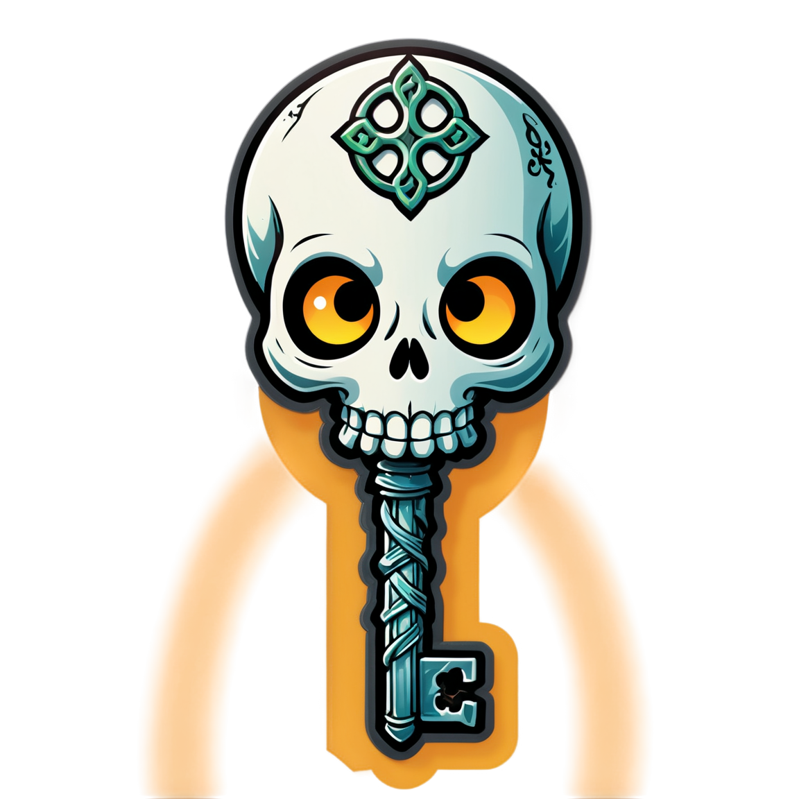 Skeleton Key - Halloween Sticker