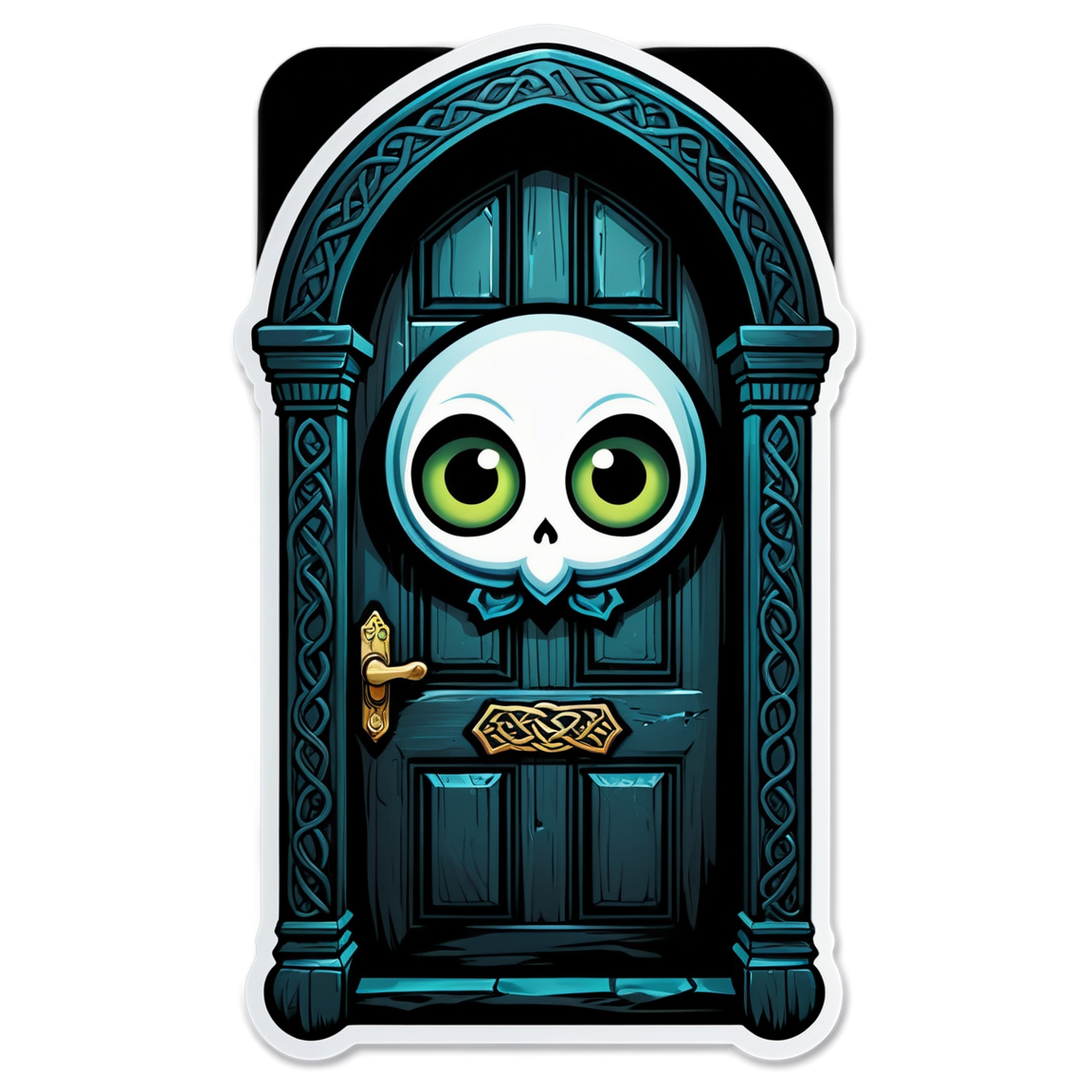 Door Knock - Halloween Sticker