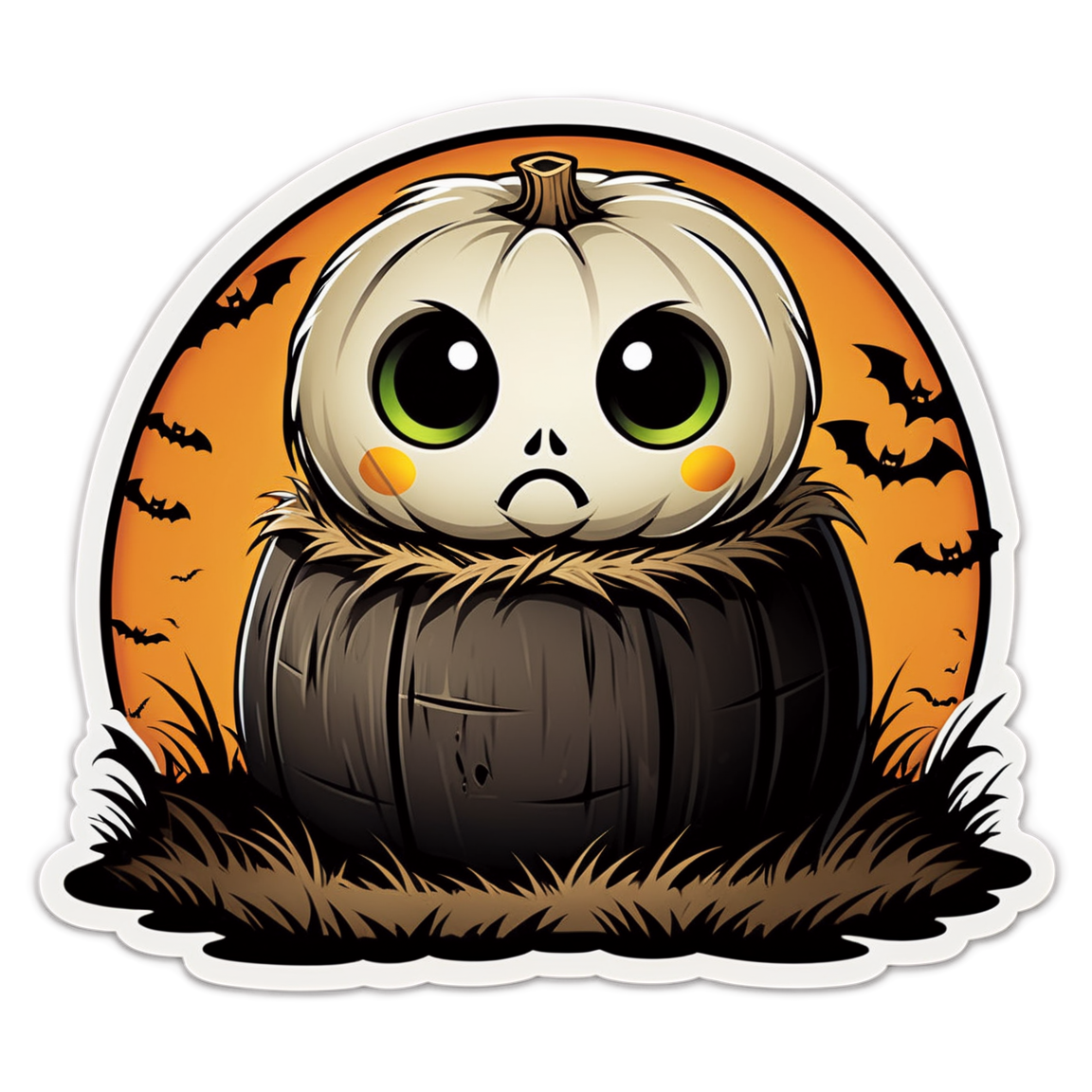 Hay Bale - Halloween Sticker