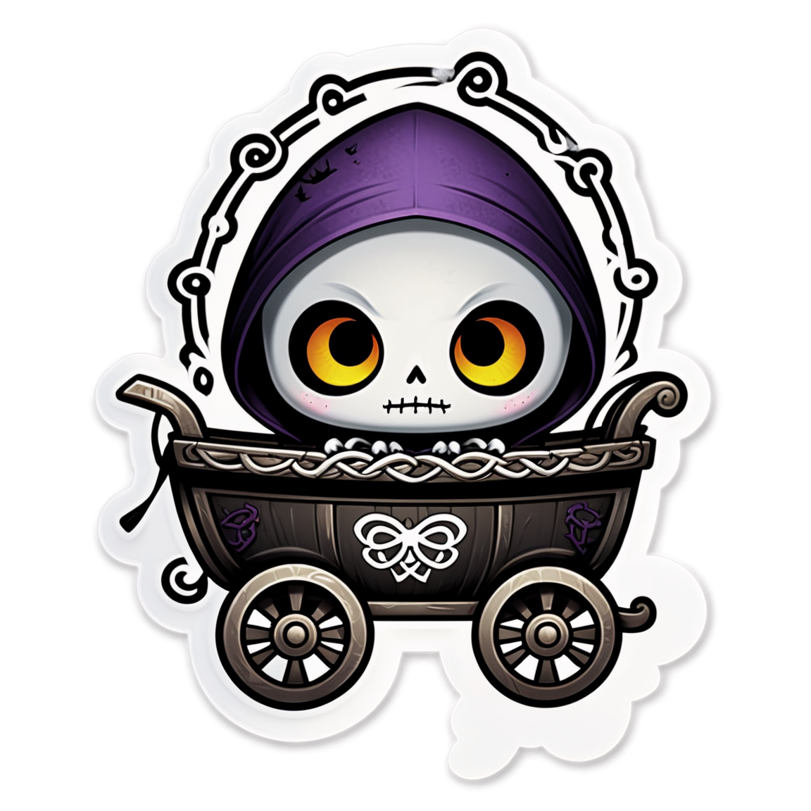 Wagon - Halloween Sticker