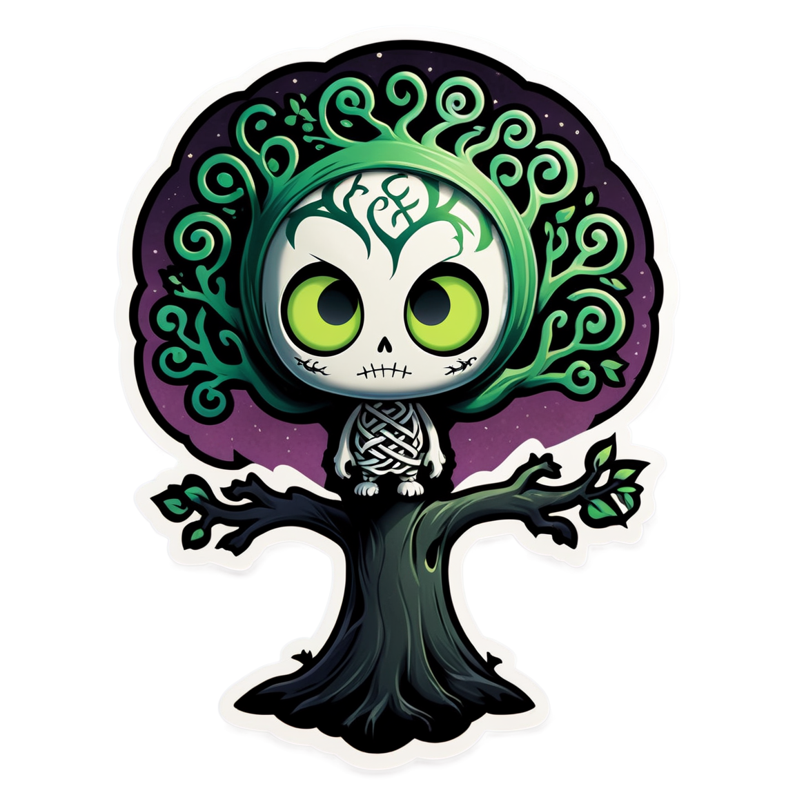 Spooky Tree - Halloween Sticker