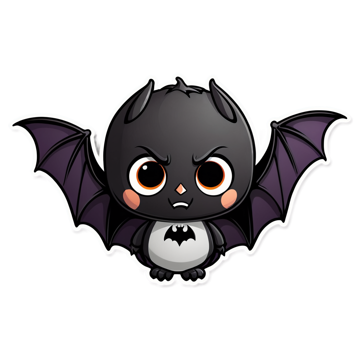 Hanging Bat - Halloween Sticker