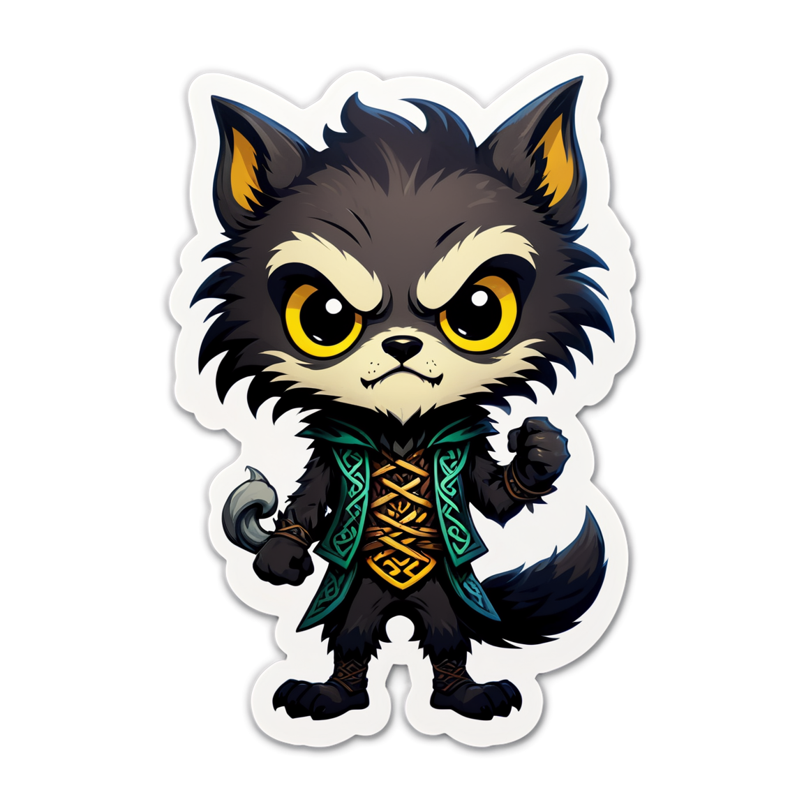 Tiny Werewolf - Halloween Sticker