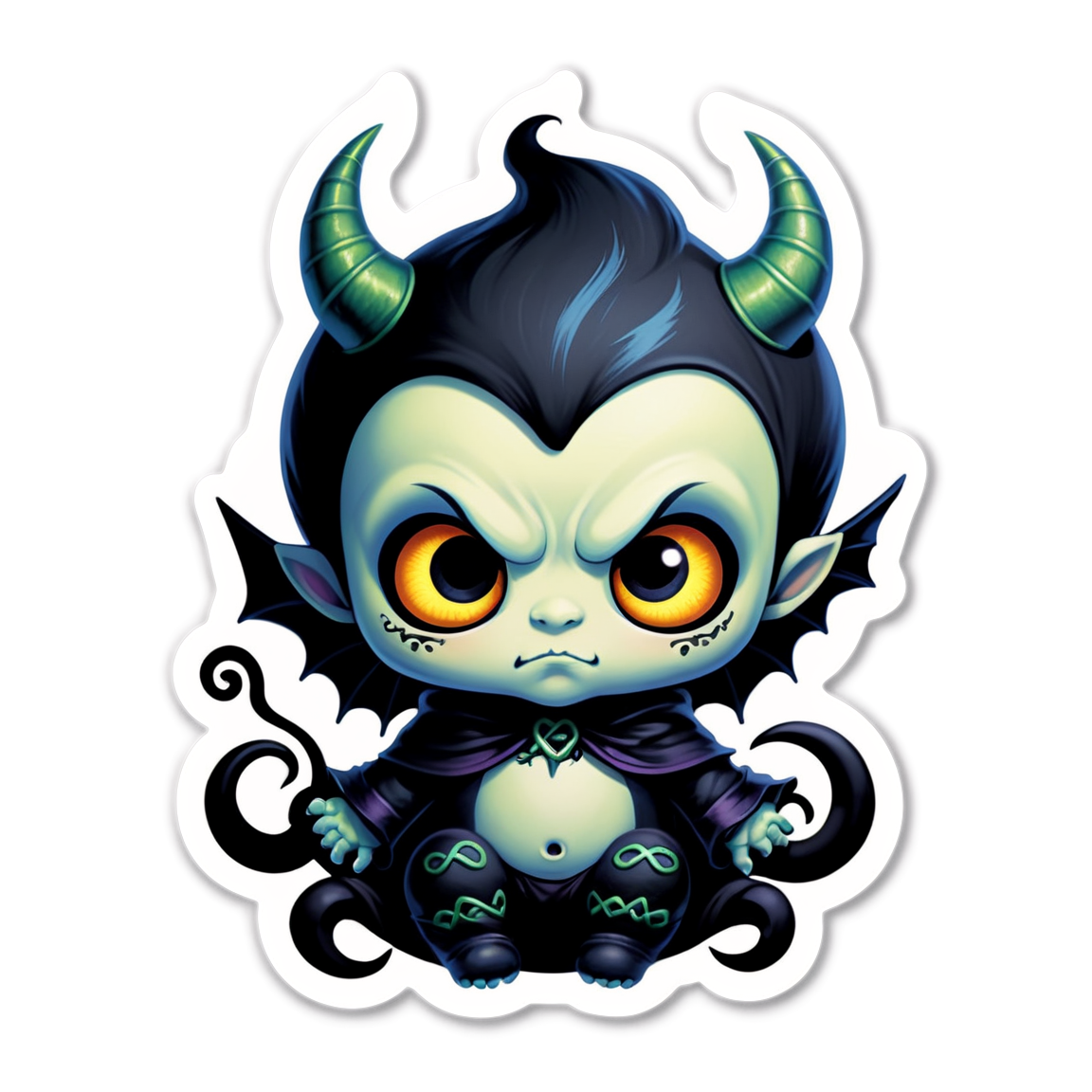 Baby Demon - Halloween Sticker