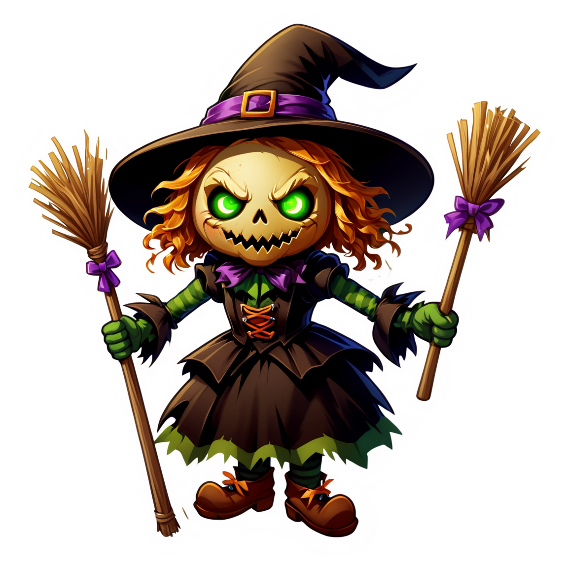 Scarecrow 6 - Halloween Sticker