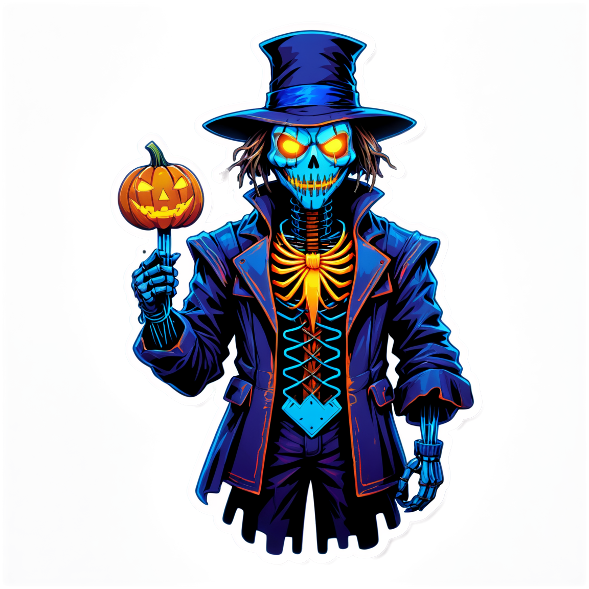 Scarecrow 7 - Halloween Sticker