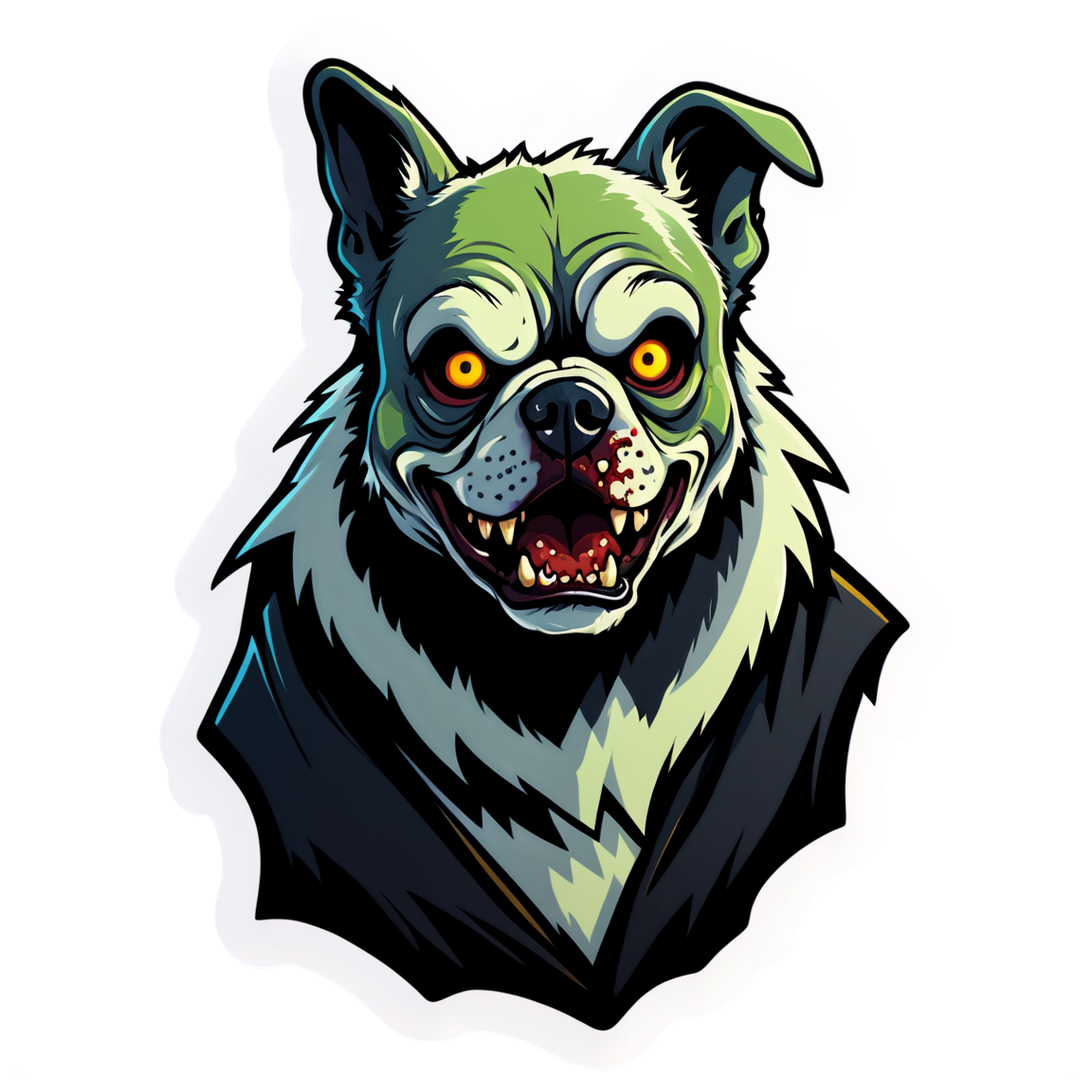 Zombie Dog - Halloween Sticker