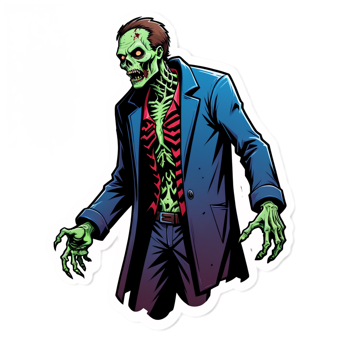 Headless Zombie - Halloween Sticker