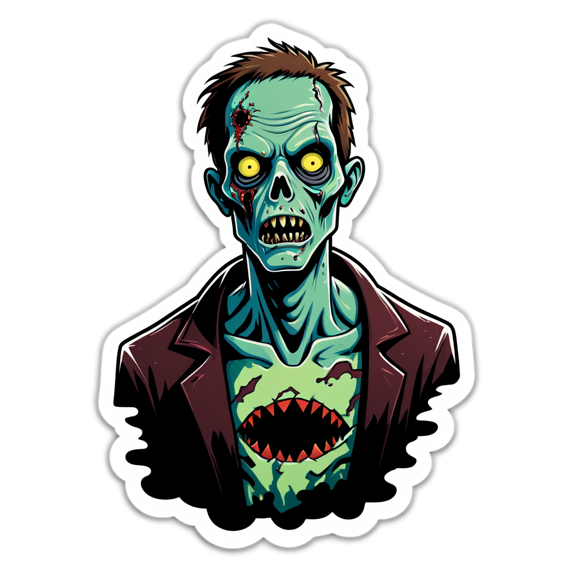 Drowned Zombie - Halloween Sticker
