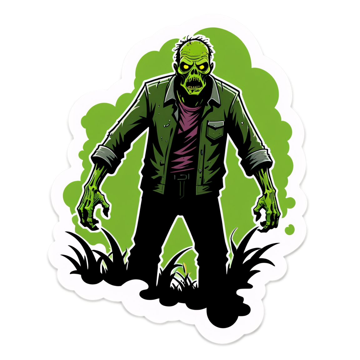 Swamp Zombie - Halloween Sticker