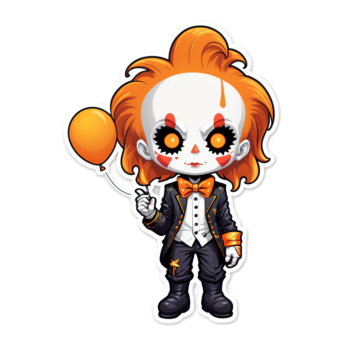 Cyberpunk Clown - Halloween Sticker