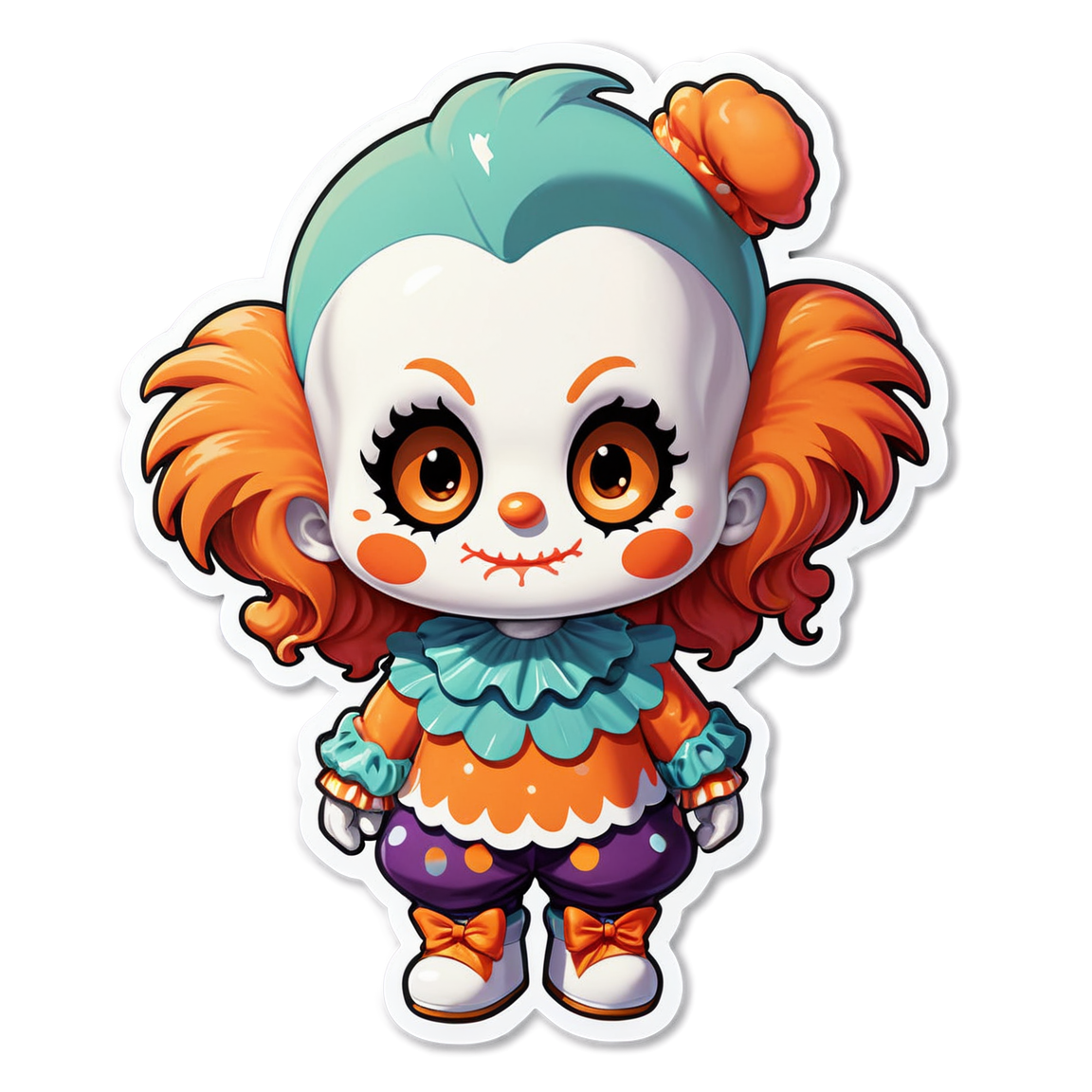 Drowned Clown - Halloween Sticker