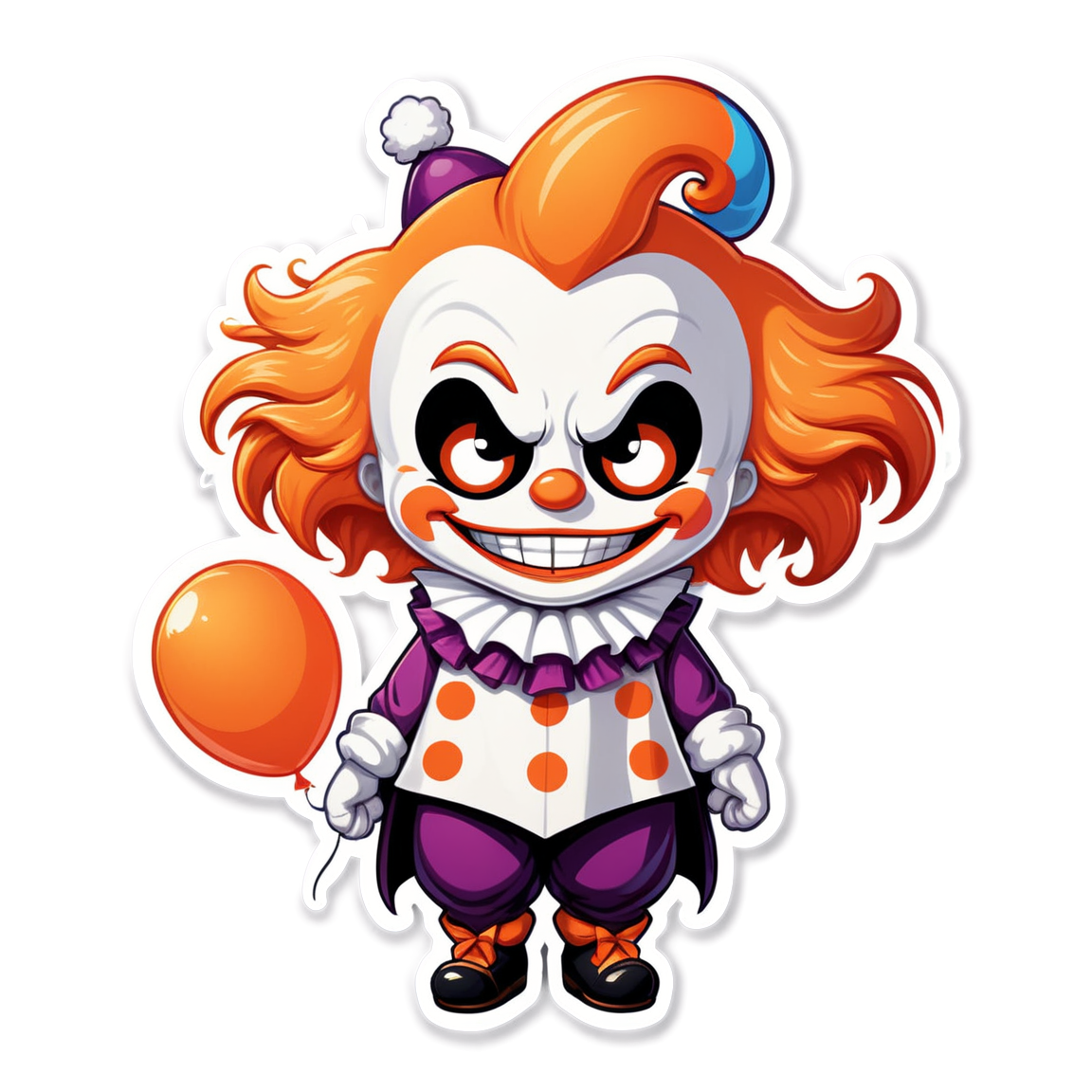 Headless Clown - Halloween Sticker