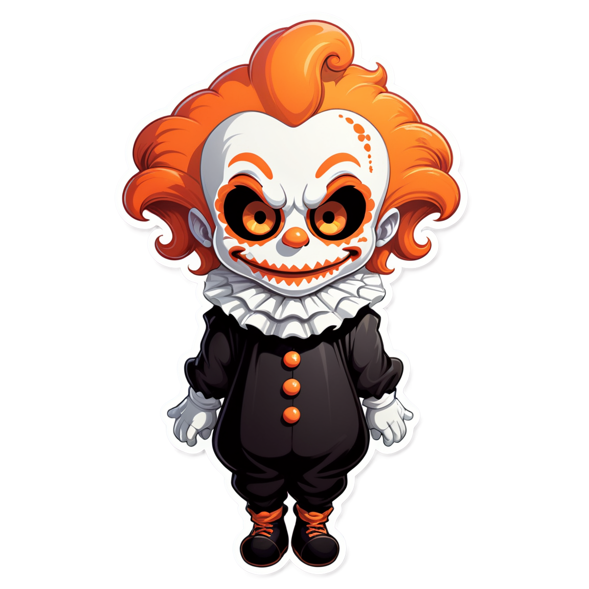 Shadow Clown - Halloween Sticker