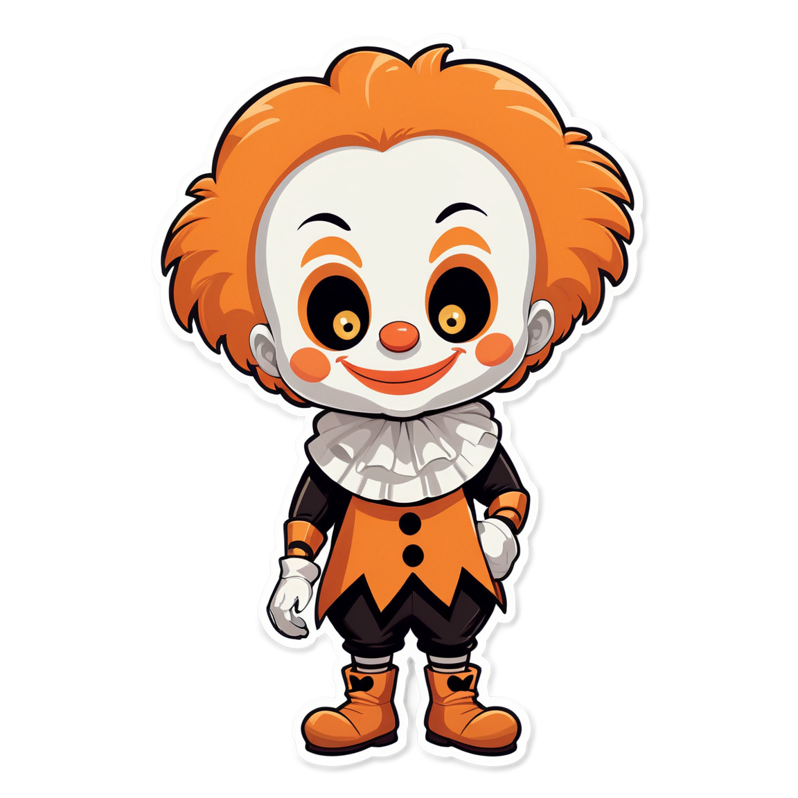 Clown in Forest - Halloween Sticker