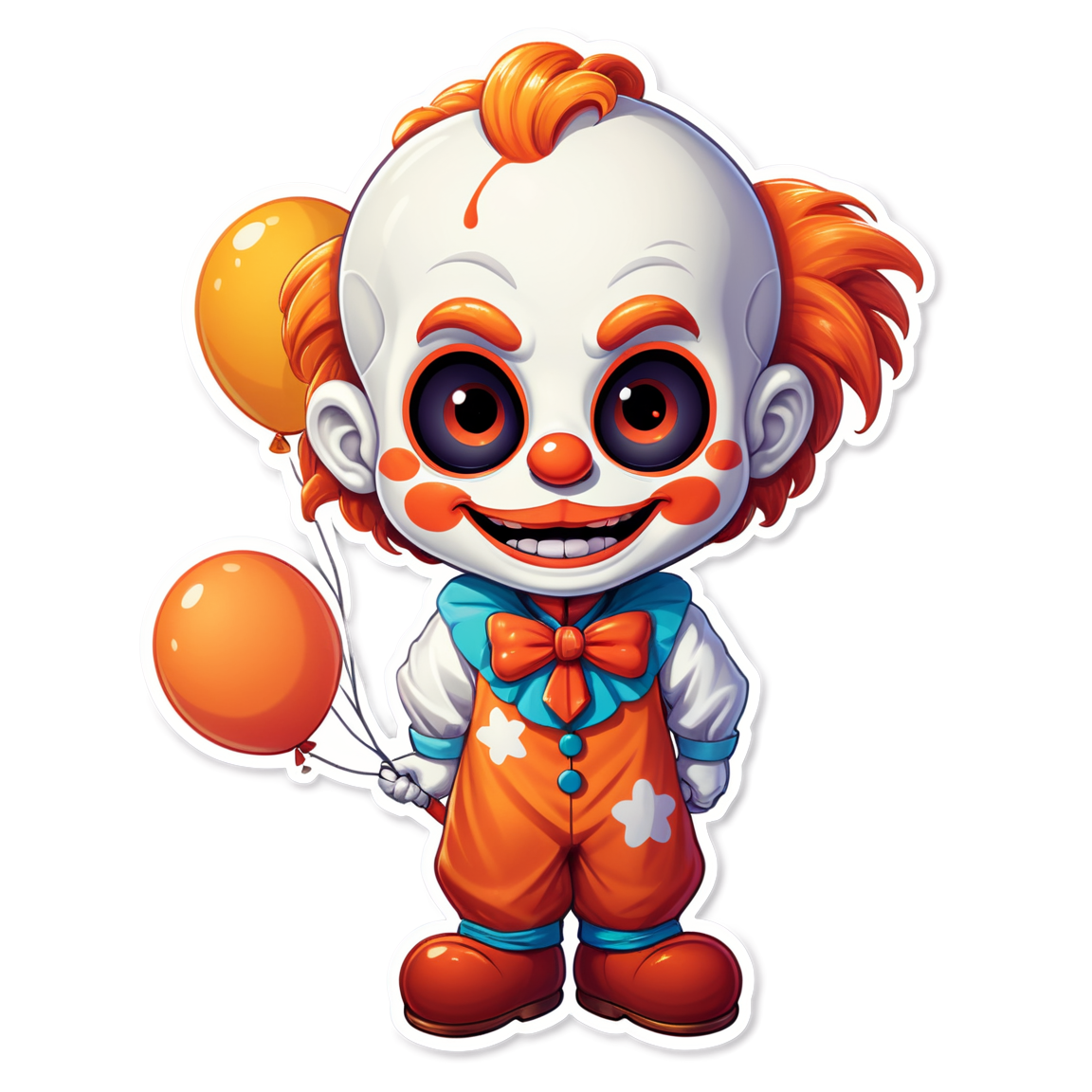 Clown in Hospital - Halloween Sticker