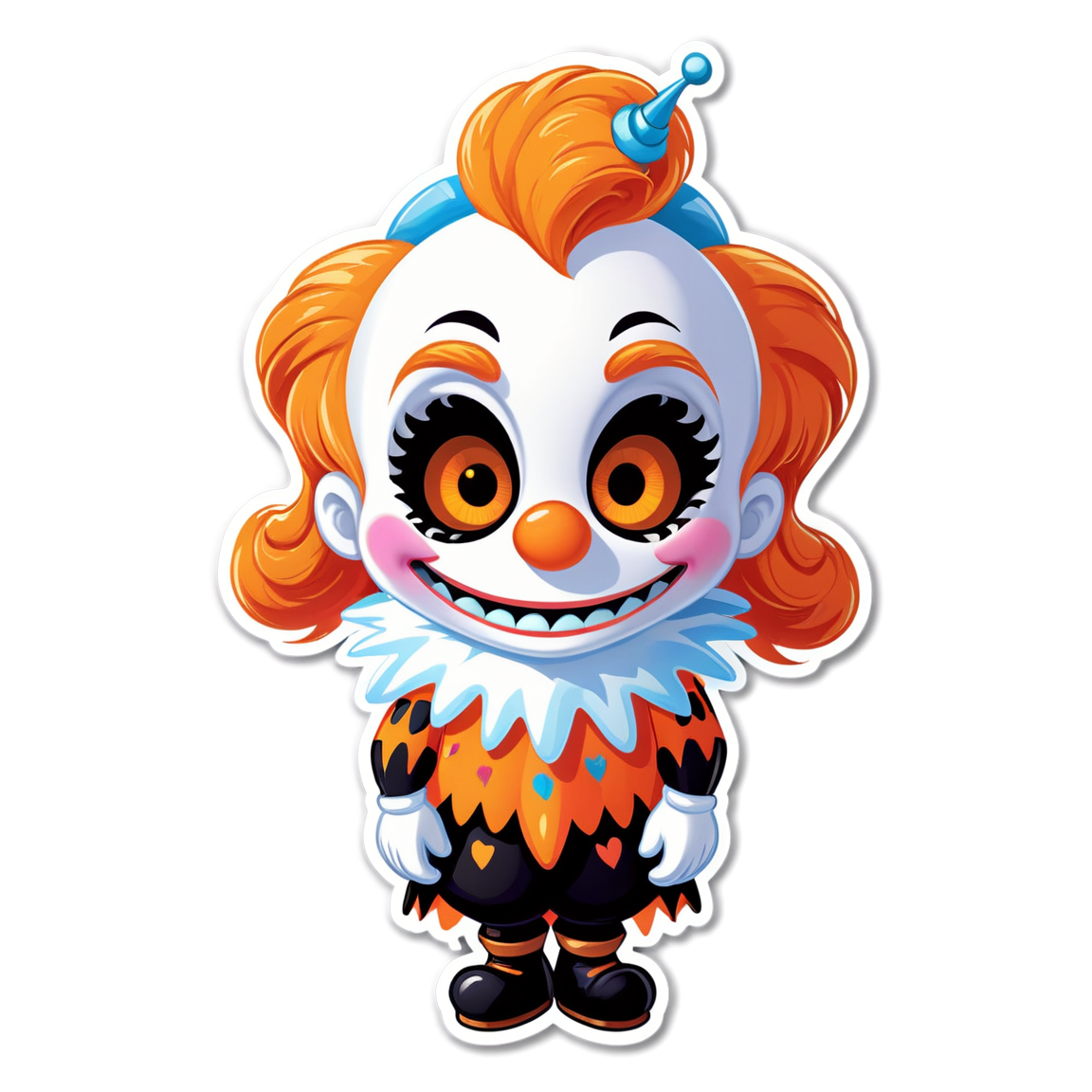 Frozen Clown - Halloween Sticker