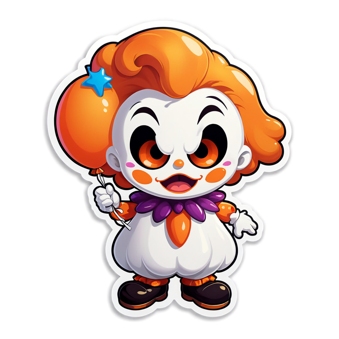 Ghost Clown - Halloween Sticker