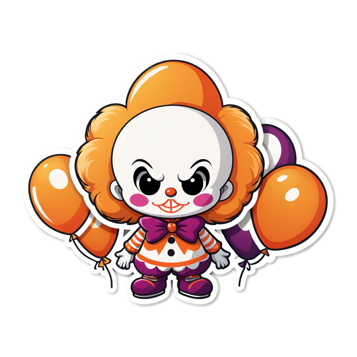 Clown Pile - Halloween Sticker