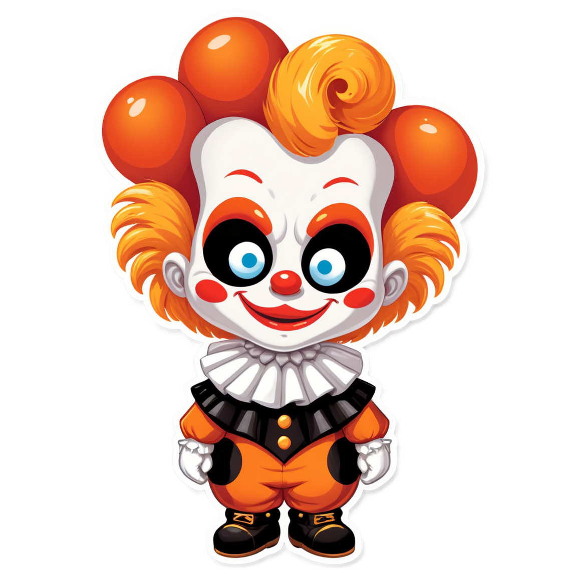Clown with Hollow Chest - Halloween Sticker