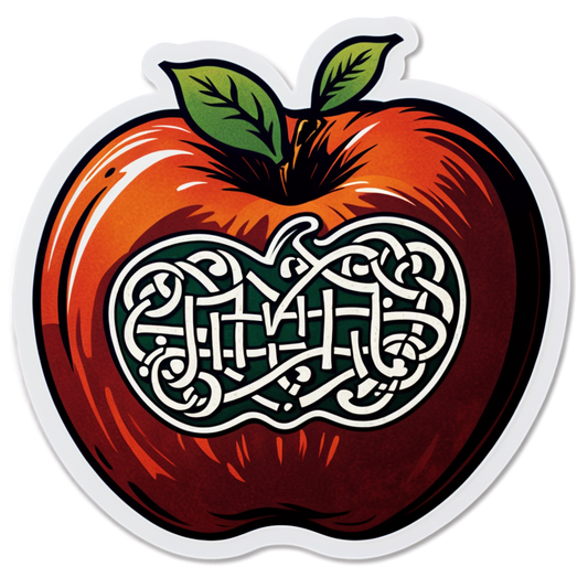 Apple Bobbing - Halloween Sticker