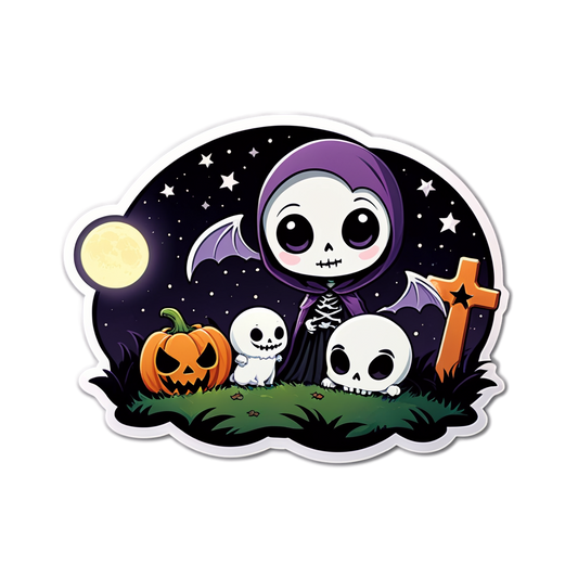 Graveyard - Halloween Sticker