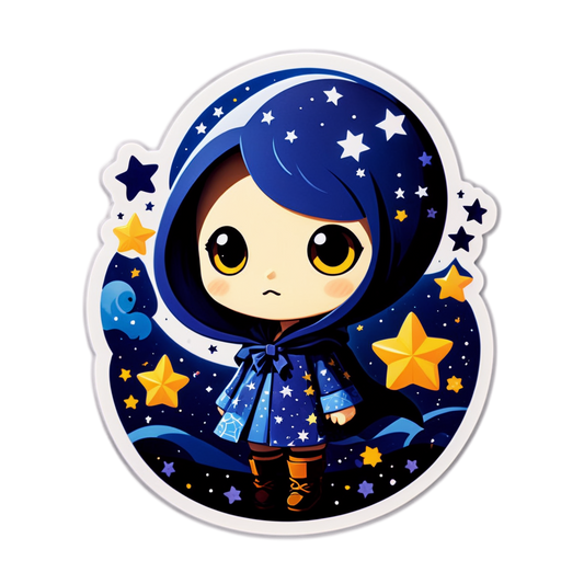 Starry Night - Halloween Sticker