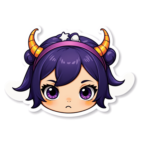 Horned Headband - Halloween Sticker