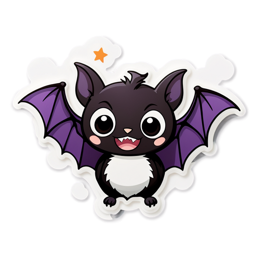 Hanging Bat - Halloween Sticker