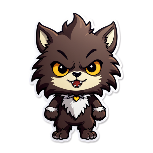 Tiny Werewolf - Halloween Sticker