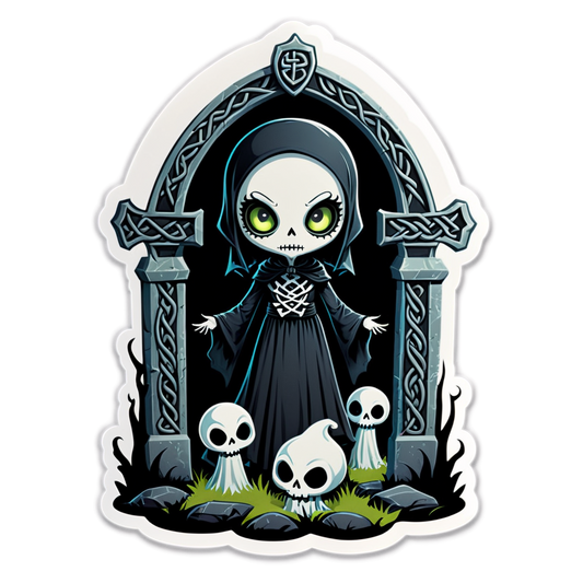 Graveyard - Halloween Sticker