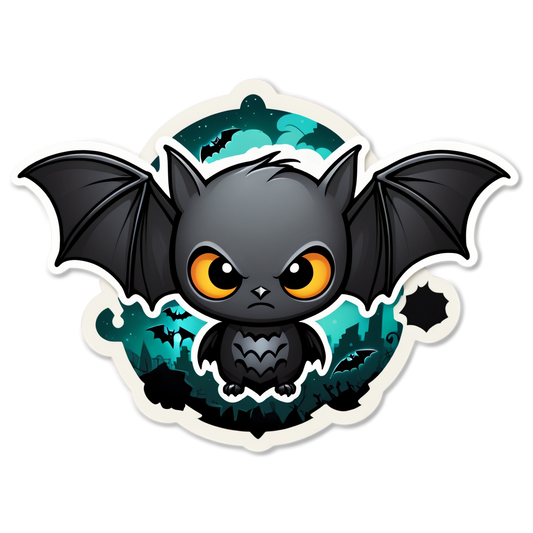 Bat Swarm - Halloween Sticker