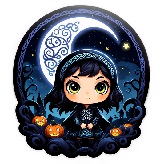 Starry Night - Halloween Sticker