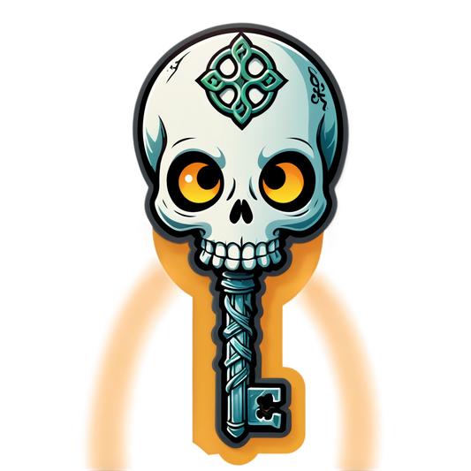 Skeleton Key - Halloween Sticker