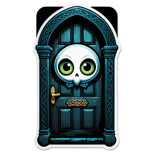 Door Knock - Halloween Sticker