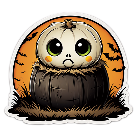 Hay Bale - Halloween Sticker