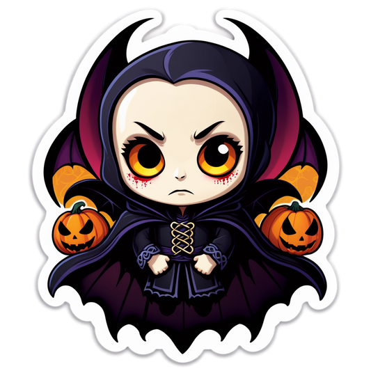 Sleeping Vampire - Halloween Sticker