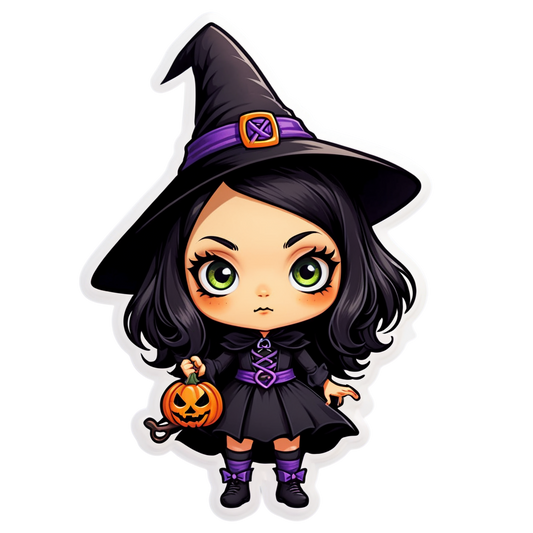 Mini Witch - Halloween Sticker