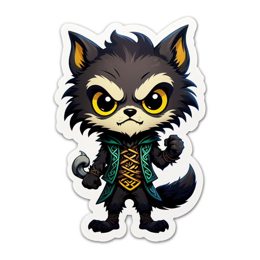 Tiny Werewolf - Halloween Sticker